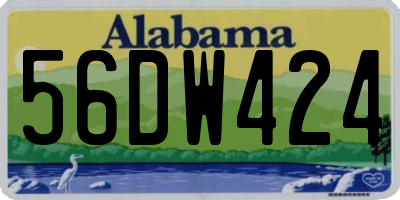 AL license plate 56DW424
