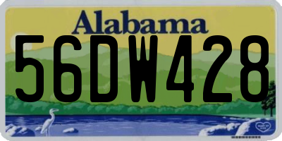 AL license plate 56DW428