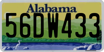 AL license plate 56DW433