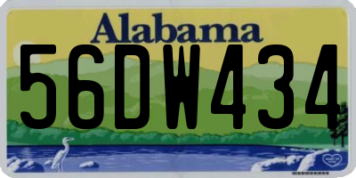 AL license plate 56DW434