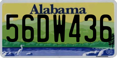 AL license plate 56DW436