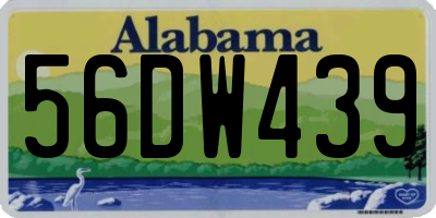 AL license plate 56DW439
