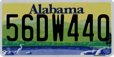 AL license plate 56DW440