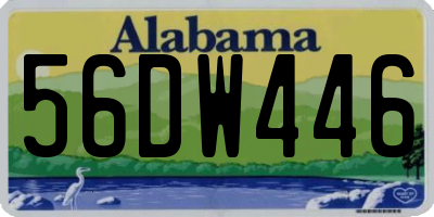AL license plate 56DW446