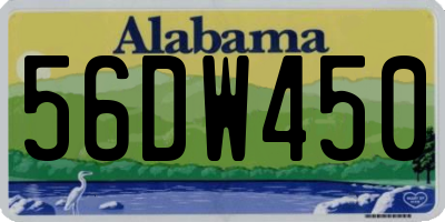 AL license plate 56DW450