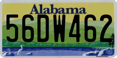 AL license plate 56DW462