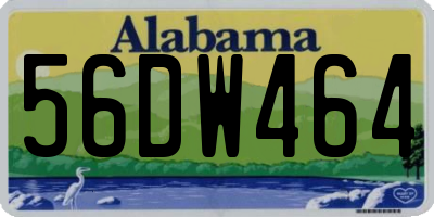 AL license plate 56DW464