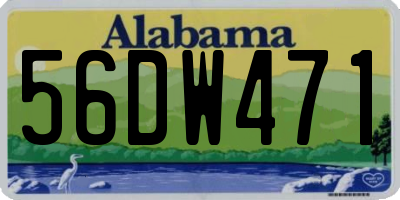 AL license plate 56DW471