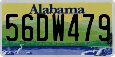 AL license plate 56DW479