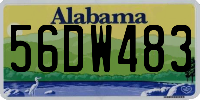 AL license plate 56DW483