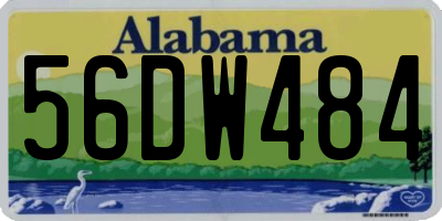 AL license plate 56DW484