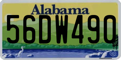 AL license plate 56DW490