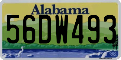AL license plate 56DW493