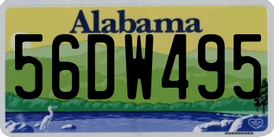 AL license plate 56DW495