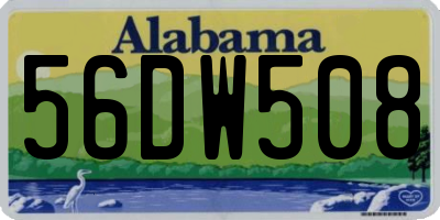 AL license plate 56DW508