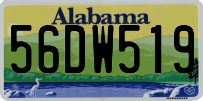 AL license plate 56DW519