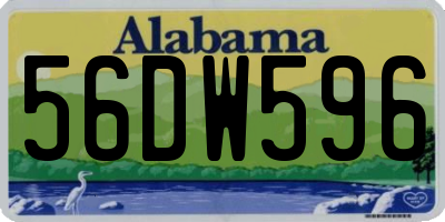 AL license plate 56DW596
