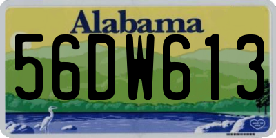 AL license plate 56DW613