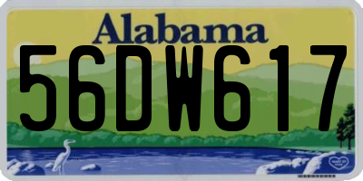 AL license plate 56DW617