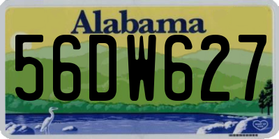 AL license plate 56DW627