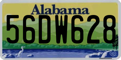 AL license plate 56DW628