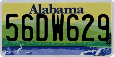AL license plate 56DW629