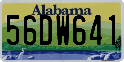 AL license plate 56DW641