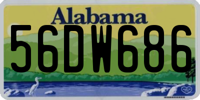 AL license plate 56DW686
