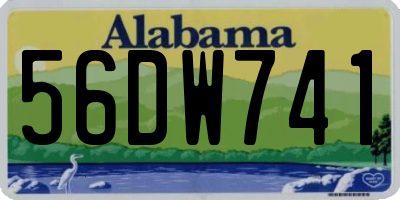AL license plate 56DW741