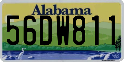 AL license plate 56DW811