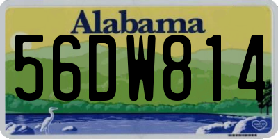 AL license plate 56DW814