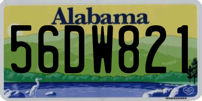 AL license plate 56DW821