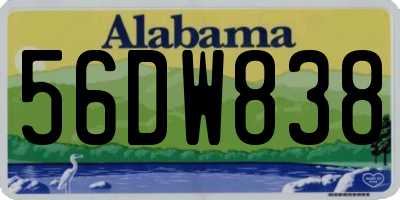 AL license plate 56DW838