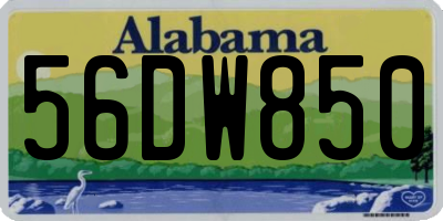 AL license plate 56DW850