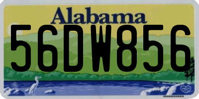 AL license plate 56DW856