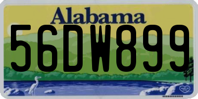 AL license plate 56DW899