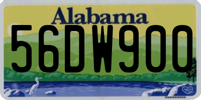 AL license plate 56DW900
