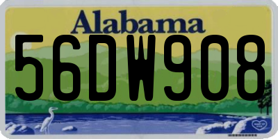 AL license plate 56DW908