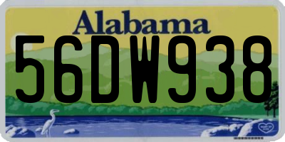 AL license plate 56DW938
