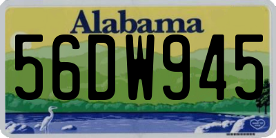 AL license plate 56DW945