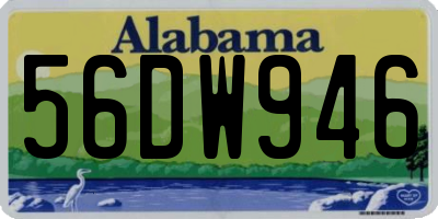AL license plate 56DW946