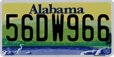 AL license plate 56DW966