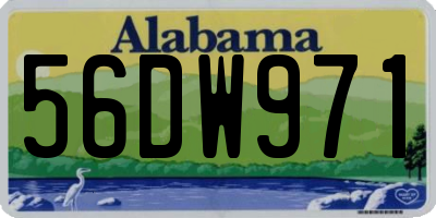 AL license plate 56DW971