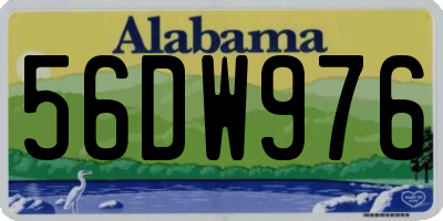 AL license plate 56DW976