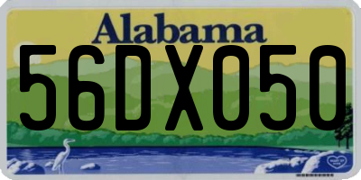 AL license plate 56DX050