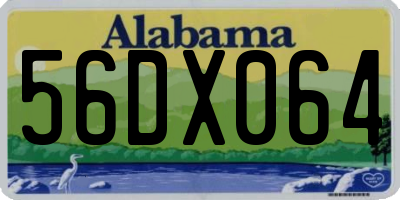 AL license plate 56DX064