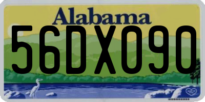 AL license plate 56DX090