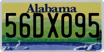 AL license plate 56DX095