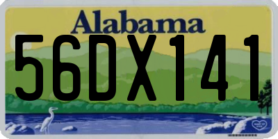 AL license plate 56DX141