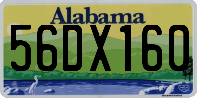 AL license plate 56DX160